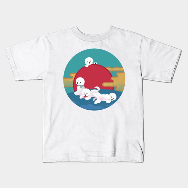 Year of dog Kids T-Shirt by pikaole